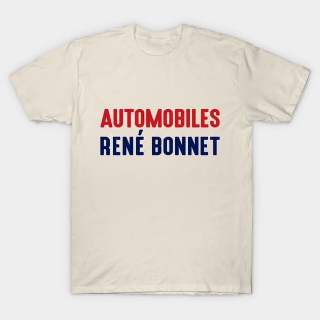 Automobiles René Bonnet - colour print T-Shirt by retropetrol